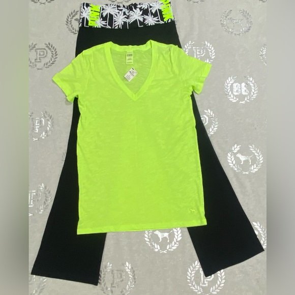 PINK Victoria's Secret Tops - VS PINK TROPICAL PALMS SET